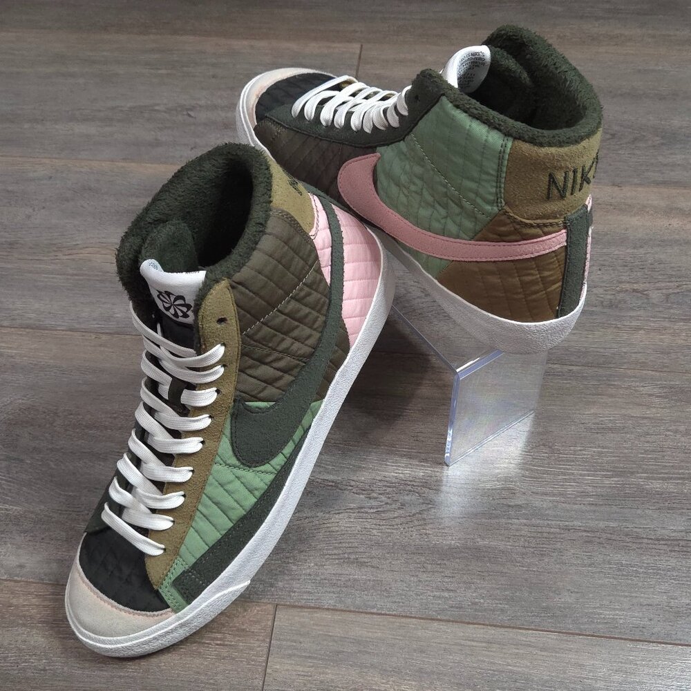 Nike Blazer Mid 77 Premium Shoes Men's-9 Toasty Sequoia Quilted DD8024-300